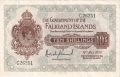 Falkland Islands 10 Shillings, 19. 5.1938